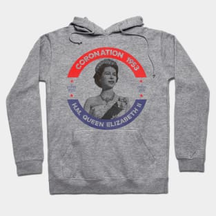 Queen Elizabeth Vintage 1953 Coronation Hoodie